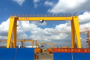 Single beam gantry crane