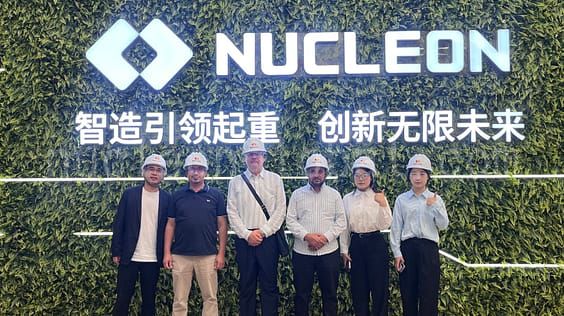 Clients Visit Nucleon Crane Factory1