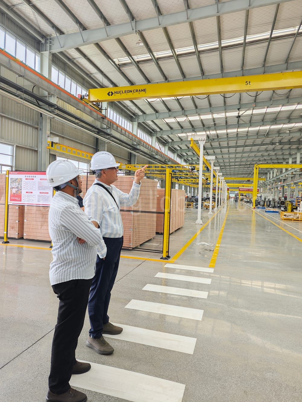 Clients Visit Nucleon Crane Factory