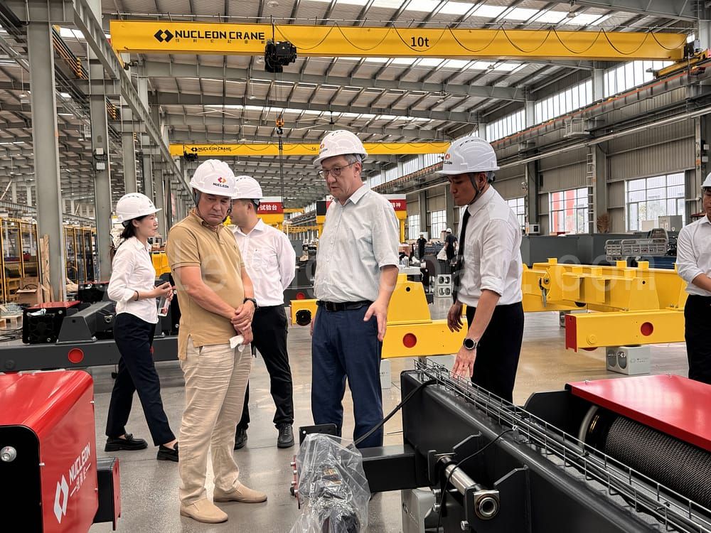 customers visited the Nucleon crane factory