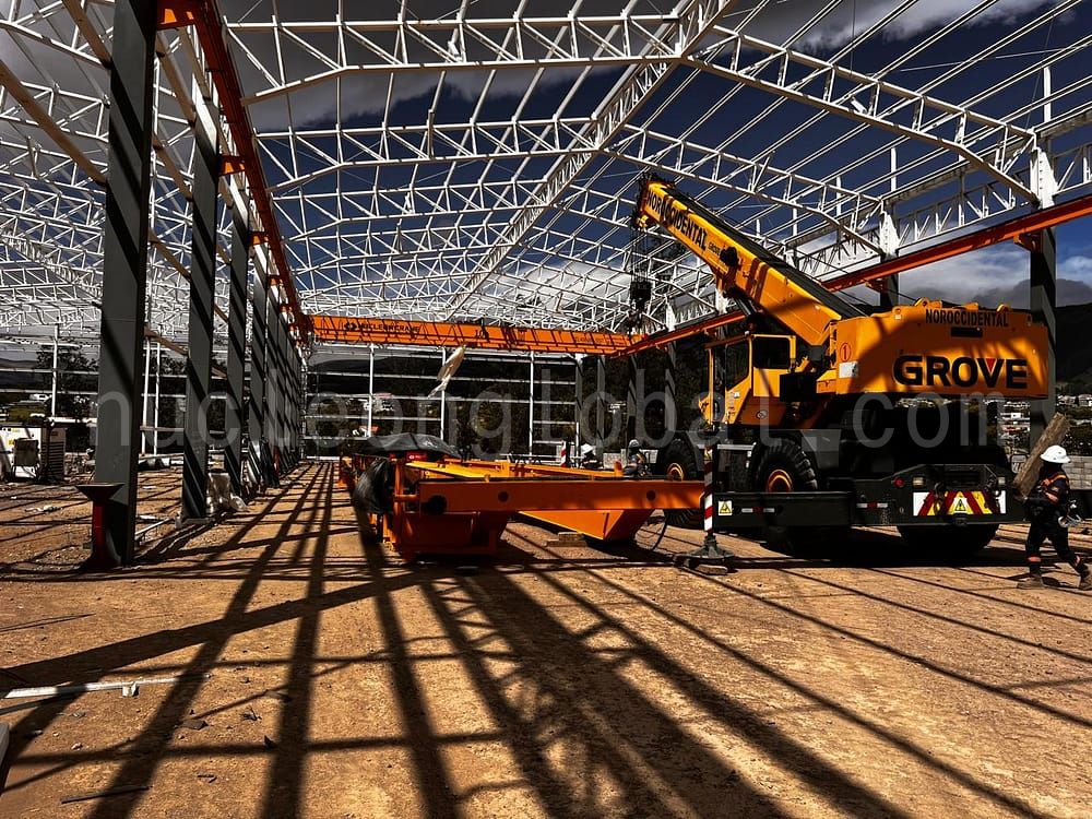 Installation of t overhead crane