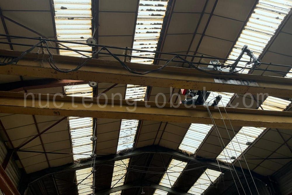 electric hoist install on double girder overhead crane