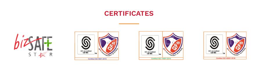 Certifications d'ingénierie Helmsion