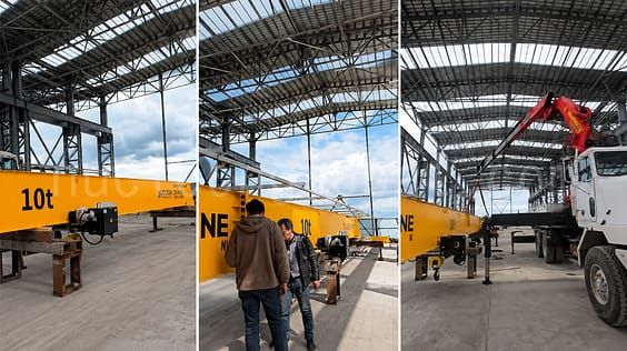 Traverskran exporterad till Kazakstan med fjärrinstallationssupport1